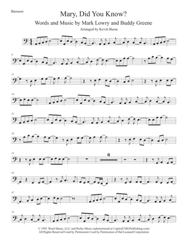Mary, Did You Know? (arr. Kevin Busse)