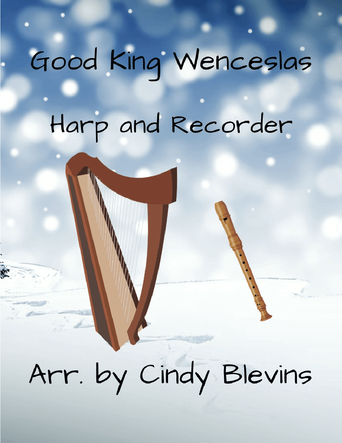Good King Wenceslas, Harp and Recorder (arr. Cindy Blevins)