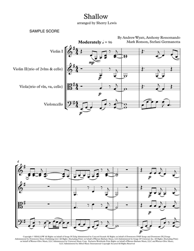 Shallow (arr. Sherry Lewis)