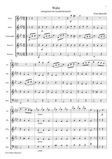 Waltz (arr. Edition Maulwurf)