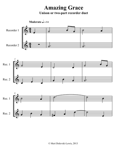 Amazing Grace (arr. Meri Dolevski)