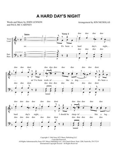 A Hard Day's Night (arr. Jon Nicholas)