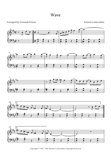 Wave (arr. Fernando Pereira)