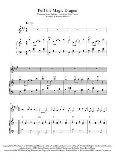 Puff The Magic Dragon (arr. Kaiserin Rebecca)
