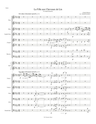 La fille aux cheveux de lin (arr. Stefan Kristinkov)