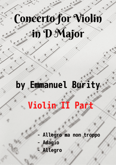 Concerto for Violin in D Major by Emmanuel Burity (1969- )