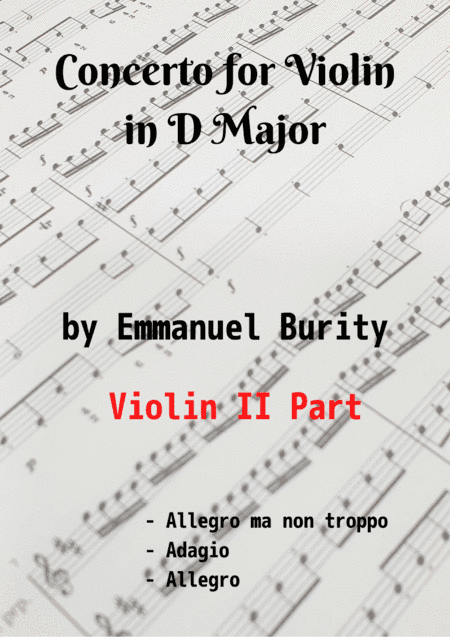 Concerto for Violin in D Major by Emmanuel Burity (1969- )
