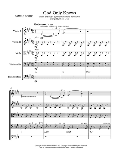 God Only Knows (arr. Sherry Lewis)
