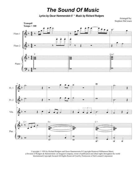 The Sound Of Music (arr. Stephen DeCesare)