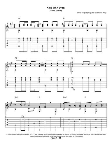 Kind Of A Drag (arr. Steven Michael King)
