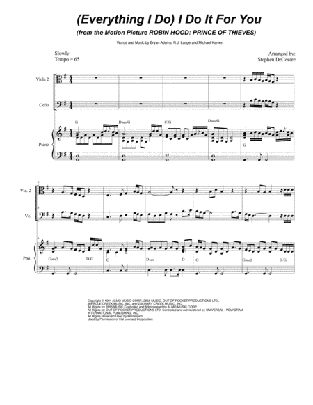 (Everything I Do) I Do It For You (arr. Stephen DeCesare)
