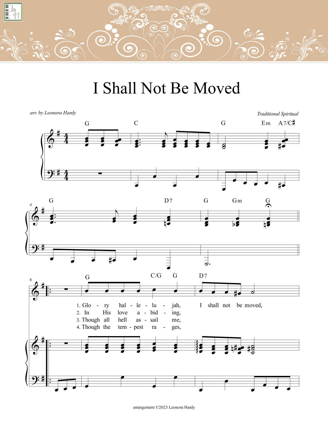 I Shall Not Be Moved (arr. Leonora Hardy)