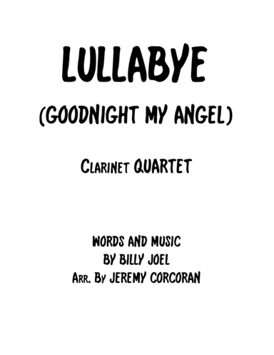 Lullabye (Goodnight, My Angel) (arr. Jeremy Corcoran)