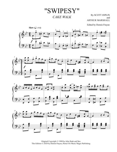 Swipesy Cake Walk (arr. Dennis Frayne)
