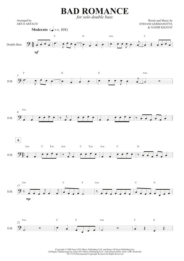 Bad Romance (arr. Art.o Artaud)