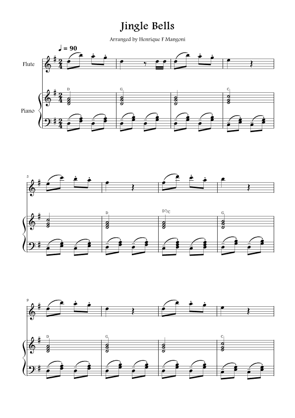 Jingle Bells (arr. Henrique F Mangoni)