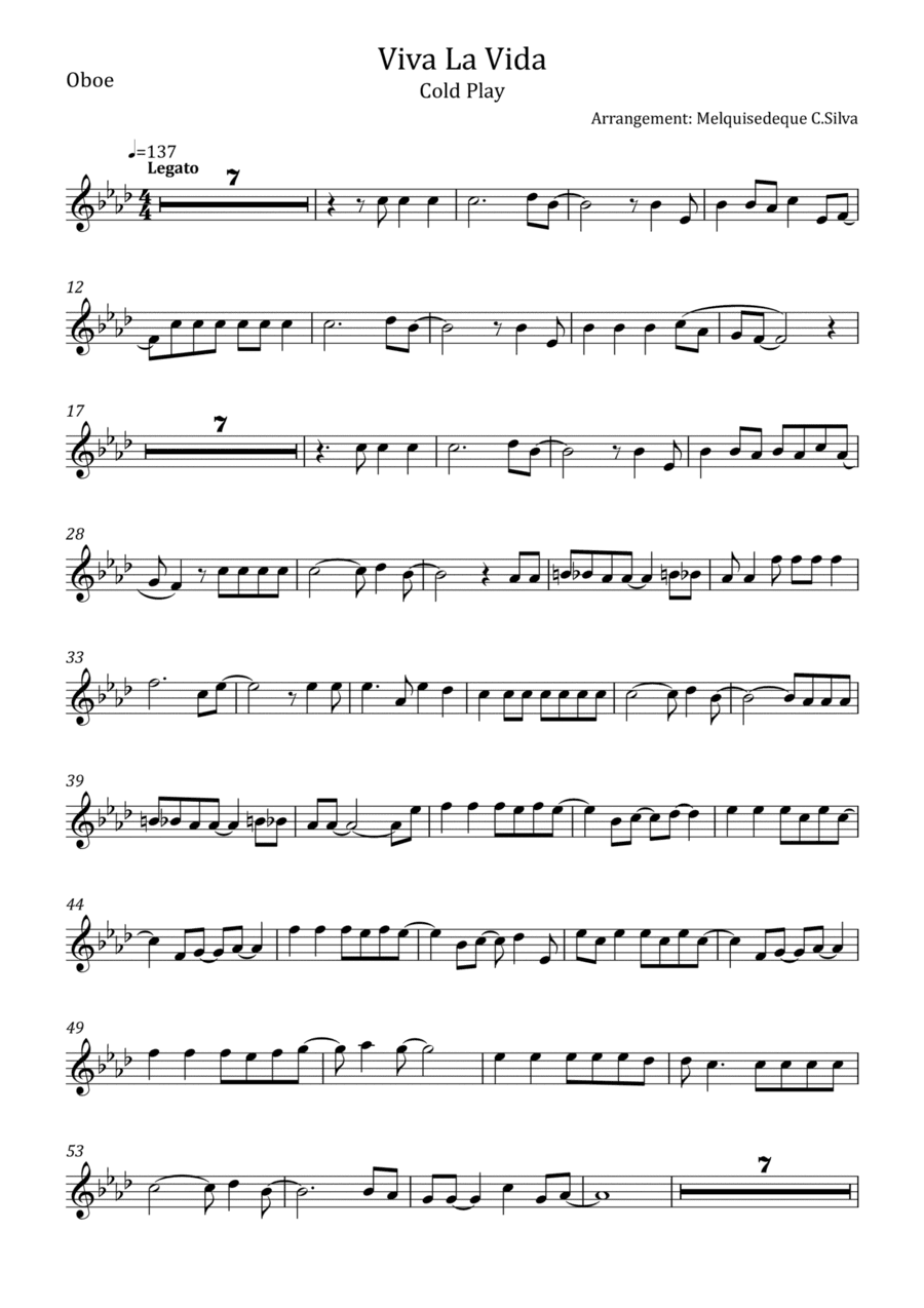Viva La Vida (arr. Melquisedeque C.Silva)