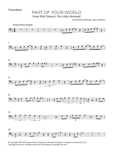 Part Of Your World (reprise) (arr. Alex Nunes Rodrigues)