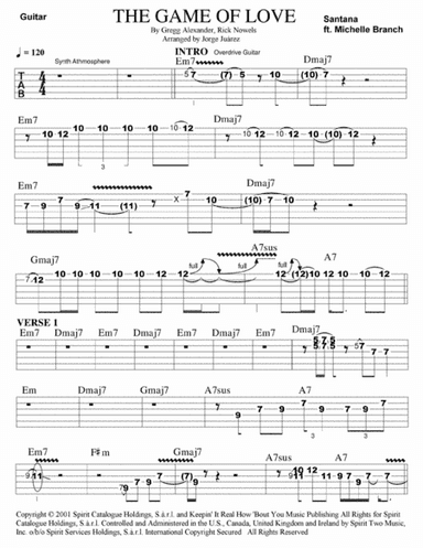 The Game Of Love (arr. Jorge Juárez)