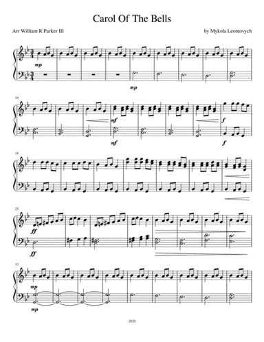 Carol of The Bells (arr. William R Parker III)