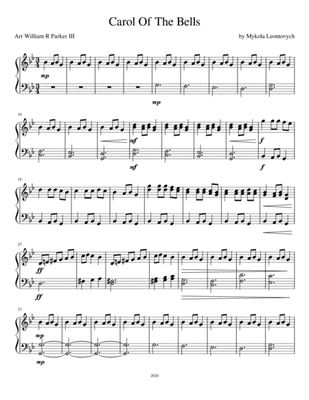 Carol of The Bells (arr. William R Parker III)