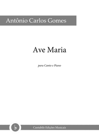 Ave Maria, for voice and piano (arr. Filipe Fonseca)