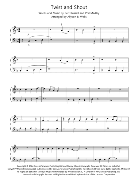 Twist And Shout (arr. Allyson B. Wells)