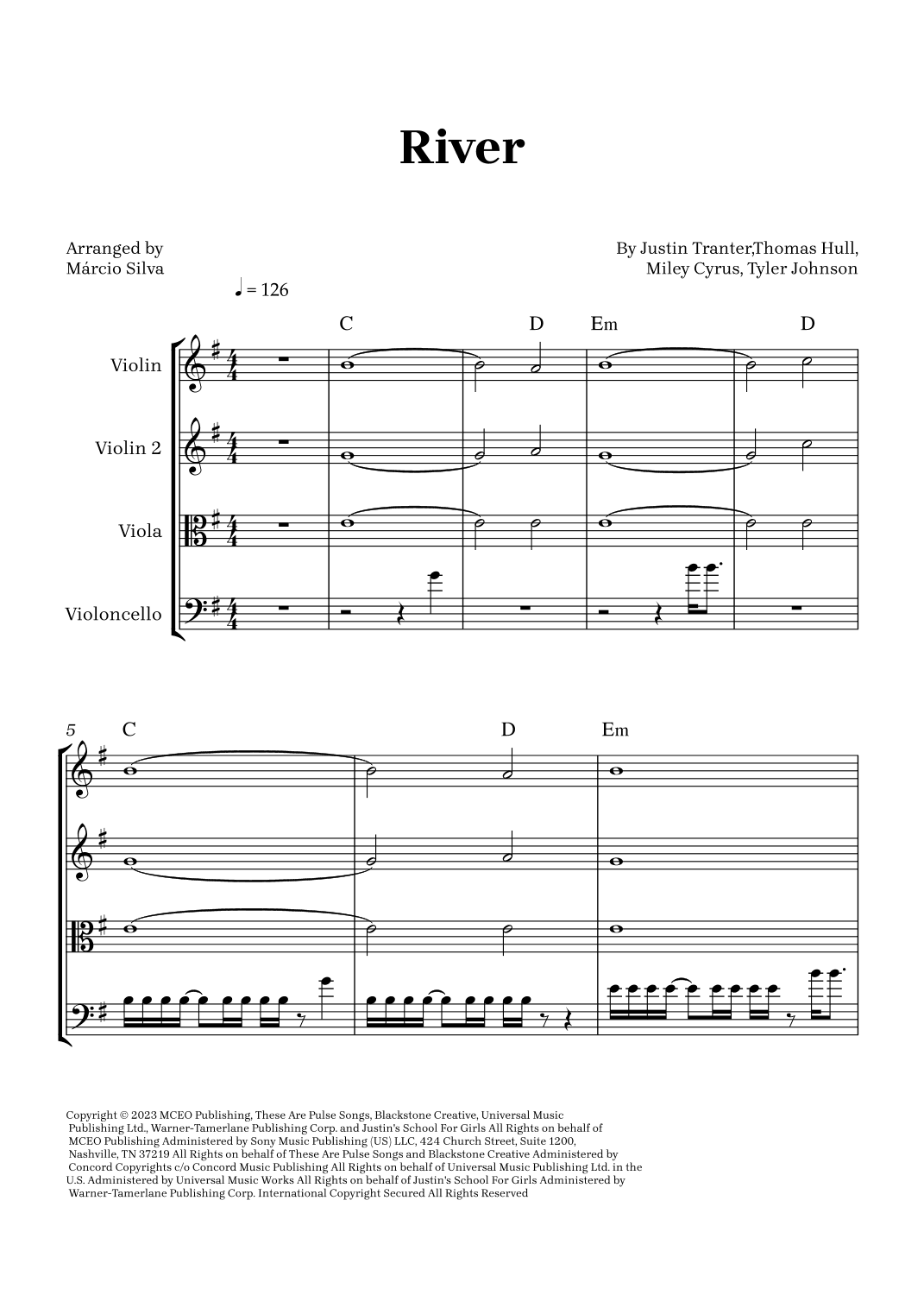 River (arr. Márcio Silva)