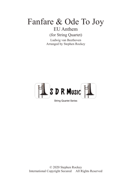 Fanfare and Ode To Joy for String Quartet (arr. Stephen Rockey)