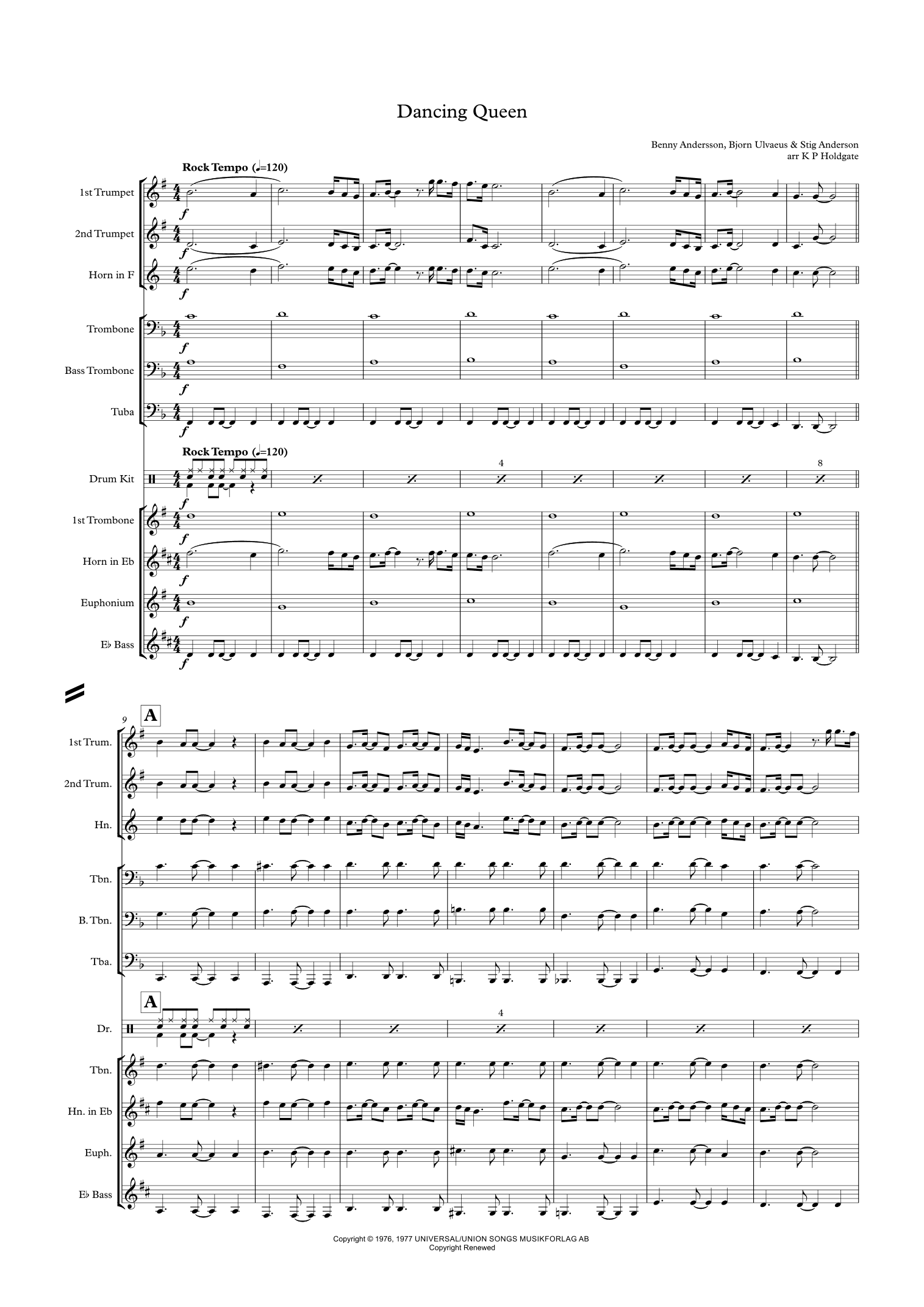 Dancing Queen (arr. Kevin P Holdgate)