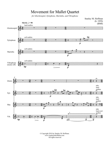 Movement for Mallet Quartet