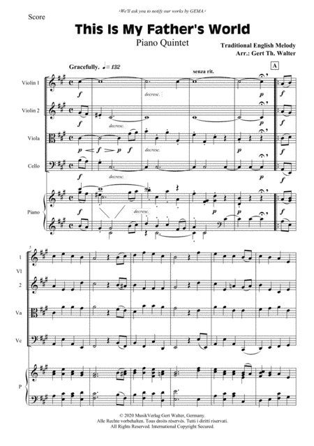 This Is My Father's World (arr. Gert Th. Walter)