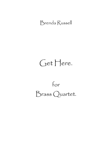 Get Here (arr. Spencer Bundy)