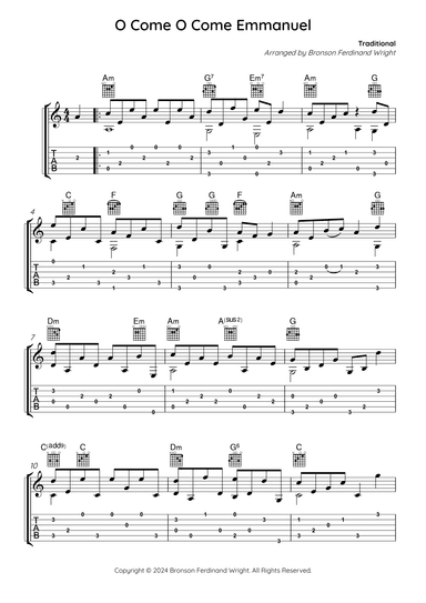 O Come, O Come, Emmanuel (arr. Bronson Ferdinand Wright)