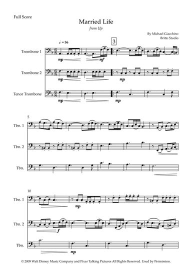 Married Life (arr. Fabio Britto)