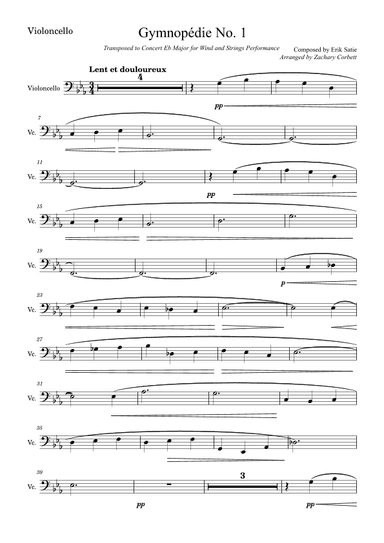 Gymnopédie No. 1 (arr. Zachary Corbett)