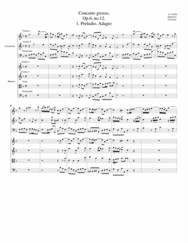 Concerto grosso, Op.6, no.12 (Original) (arr. Gil Garty)