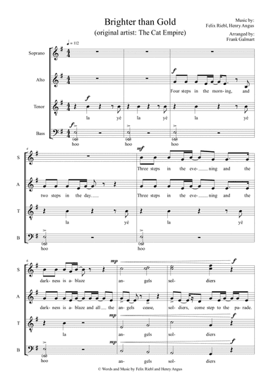 Brighter Than Gold (arr. Frank Galmart)