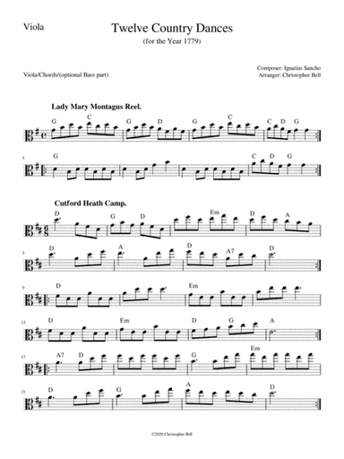 Ignatius Sancho - Twelve Country Dances (arr. Christopher Bell)