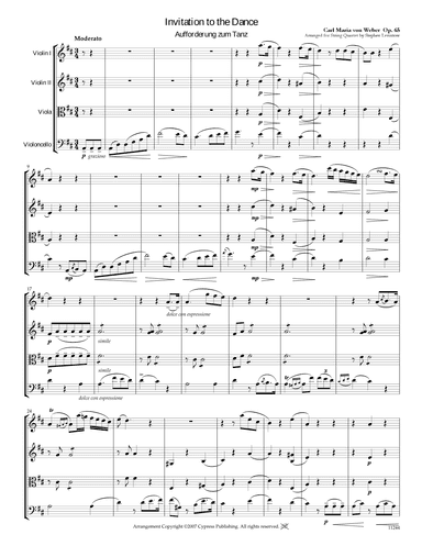 Invitation to the Dance (arr. Stephen Levintow)