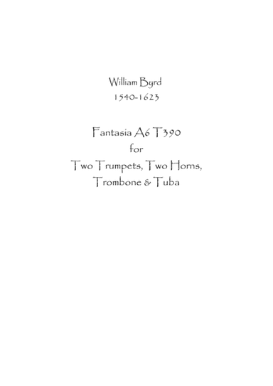 Fantasia a 6 T.390 (arr. Spence Bundy)