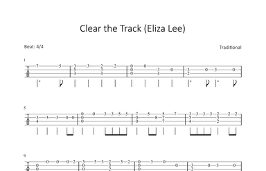 Clear the Track (Eliza Lee) (arr. Bettina Schipp)