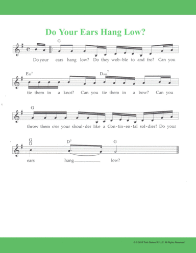 Do Your Ears Hang Low? (arr. Hal Wright)