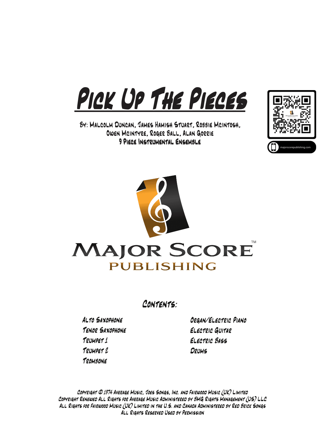 Pick Up The Pieces (arr. MAJOR SCORE PUBLISHING TM.)