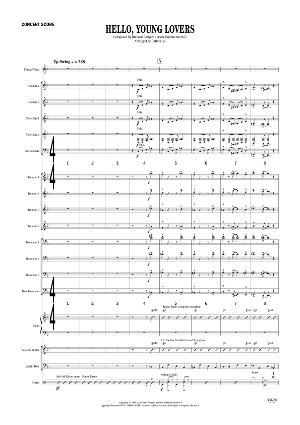 Hello, Young Lovers (arr. Callum Au)