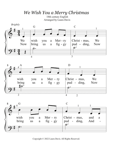 We Wish You a Merry Christmas (arr. Laura Davis)