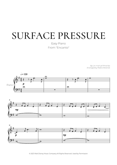 Surface Pressure (arr. Pedro Merendi)