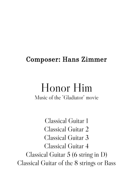 Honor Him (arr. Stenio Caixeta)