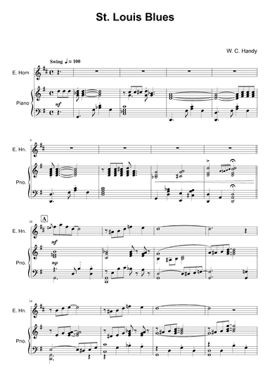 St. Louis Blues - English Horn and Piano (arr. Kacie J. Rickells)