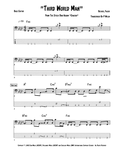 Third World Man (arr. Paul welsh)